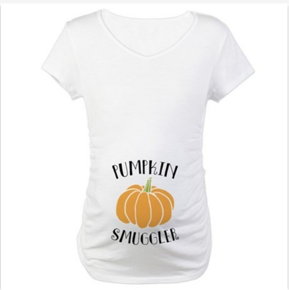 Pumpkin Smuggler Maternity Tee